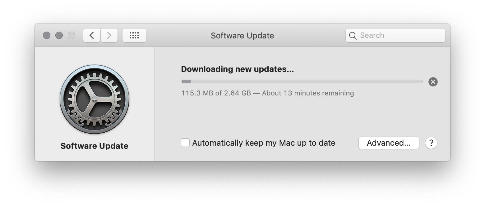 Software Update Doesn